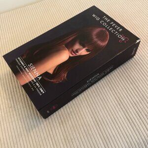 Fever Sienna Long Feathered with Fringe Wig - Auburn